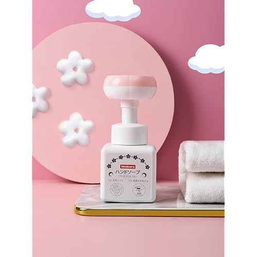 Japanese Foam Hand sanitizer Flower Press bottle