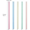 Disposable Boba Straws,100 Pcs Plastic Jumbo Smoothie Straws.0.39''diameter and 8.2"long Pointed