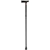 Lumex Folding Cane, Standard Grip, Black Walking Stick, Pack of 4, 5950A-4
