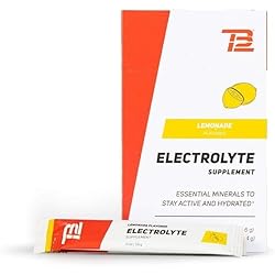 TB12 Electrolyte Supplement Powder for Fast Hydration by Tom Brady - Natural, Easy to Mix Powder. Low Sugar, Low Calorie, Dairy Free, Vegan. Magnesium, Sodium, Potassium, Zinc. Lemon Flavor