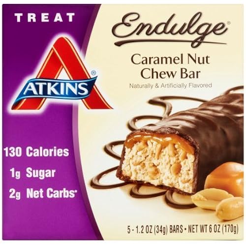 Atkins Endulge Bar, Caramel Nut Chew, 1.2oz 30 Bars