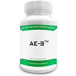 Pure Science AE-3 Chrysin with DIM & Stinging Nettle Root Extract and BioPerine â€“ Natural Aromatase Inhibitor & Estrogen Blocker for Men â€“ 30 Capsules