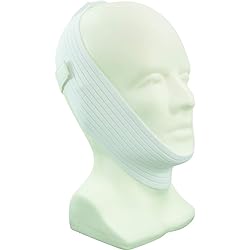 CAREX Chin Strap for CPAP Users - Stop Snoring Chin Strap - Anti Snore Chin Strap, White, 1 Count