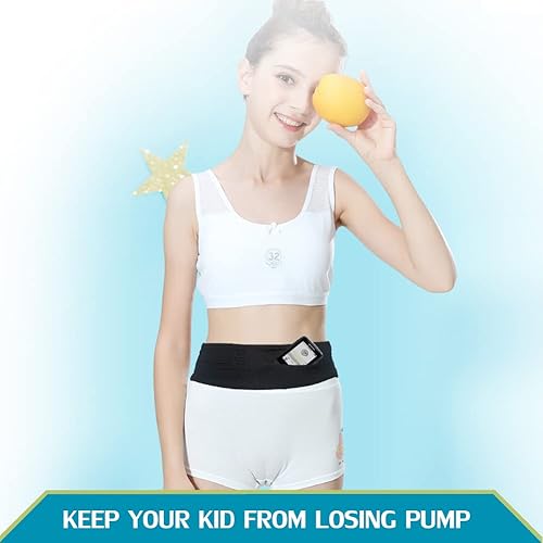 Kids Insulin Pump Belt Adjustable Diabetic T1D Discreet Band Pouch Accessories Comfortable Holder Boys Girls, Small