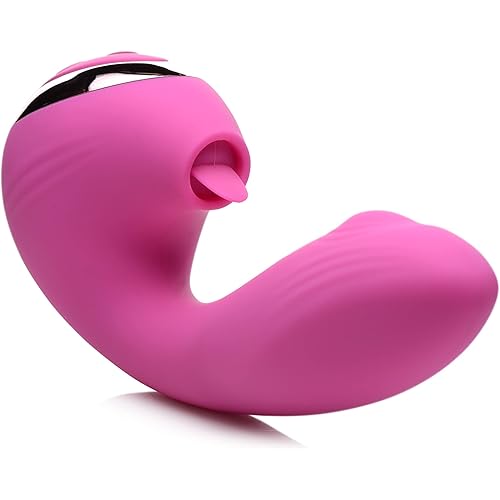 Inmi 10X Licking G-Throb Rechargeable Silicone Vibrator, Pink