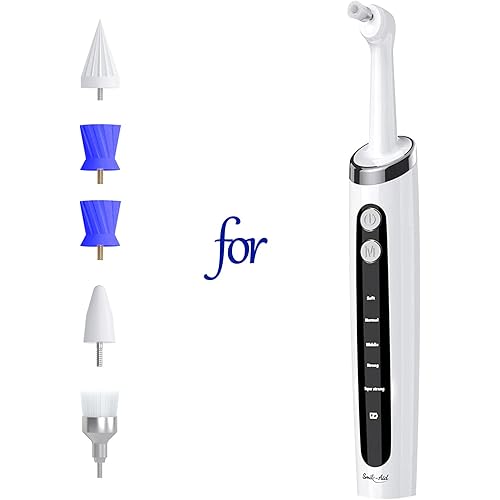 Tooth Polisher Replaceable Heads, 5 Original Replacement Heads for Smile-Aid Tooth Polisher