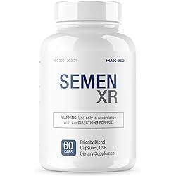 Semen XR - Maximum Volumizer and Fertility Formula - Natural Semen Volume Enhancer, Male Climax Enhancement, Men’s High Potency Endurance, 1