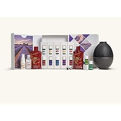 Young Living Premium Starter kit with Dewdrop Home Rainstone Aria Diffuser Essential Oils Collection NingXia Red 11 5ml Oils Dewdrop Diffuser