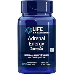 Life Extension Adrenal Energy Formula, 120 Vegetarian Capsules