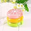 Light Pink Pillbox Mini Pill Container Easy to Carry Medicine Box Medicine Vitamin Box Case Storage Daily Pill Organizer with a Lemon Pattern Vitamin Organizer for Vitamin Fish Oils Supplement