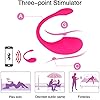Swsrid Woman Remote Control Vibe for Couples- Smart Pelvic Floor Exerciser Waterproof Bladder Control Strengthening Trainer with APP Remote Control USB Chargeable Rose