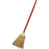 Rocky Mountain Goods Small Broom for Kids and Toddlers - Solid Wood Handle with 100% Natural Broom Corn bristles - Ideal Kids Size 34” - Heavy Duty Durability - Toy Broom 1