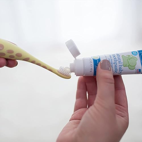 Dr. Brown’s Infant-to-Toddler Training Toothbrush, Giraffe, 0-3 years