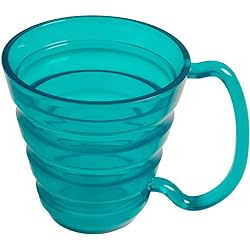SP Ableware Ergo Mug with Extra Wide Handle and Bumpy Surface - Blue, Translucent 745740000
