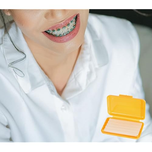 OBTANIM 15 Pack Colorful Braces Wax Dental Care Orthodontic Wax for Braces Wearer 10 Color