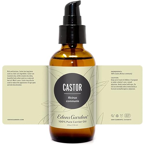 Edens Garden Castor Carrier Oil Best for Mixing with Essential Oils, 4 oz
