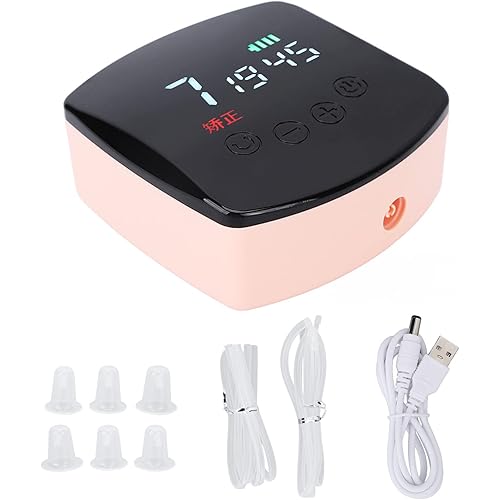 Electric Inverted Nipple Corrector, Electric Inverted Nipple Puller USB Rechargeable 9 Suction Gears 20mins Timing for Breastfeeding Mothers