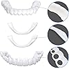 2PCS Veneer Snap-in Teeth, Veneers Dentures for Men and Women, Top Teeth for Snap On Instant & Confidence Smile Perfect Braces and whitening substitutes