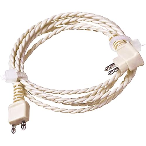 2 pin Hearing Aid Receiver Cable for Body Aids Pocket Hearing aid Replacement Cord Beige