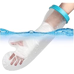 UpGoing 100% Waterproof Arm Cast Cover for Shower Bath, Adult Reusable Arm Cast Sleeve Protector Bag Covers for Shower Wound Arm, Hands, Wrists, Elbow, Finger [2022 New Upgraded]