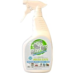 Wash Safe Industries WS-RO-32 Clear Rust Off Rust and Hard Water Stain Remover, 32 oz. Spray Bottle