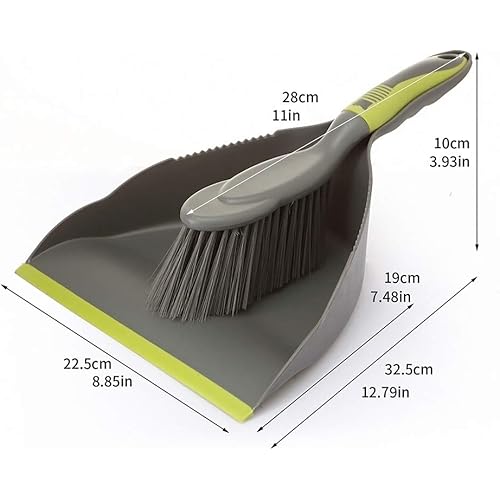Broom and Dustpan,Dust Pans with Brush,Hand Broom and Dustpan,Small Broom and Dust Pan Set,Mini Broom and Dustpan Set, Clean Kitchen, Floor, Table, Animal Cage with Dustpan and Brush Set