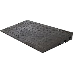 Silver Spring 4" High Rubber 3-Channel Threshold Ramp for Wheelchairs, Mobility Scooters, and Power Chairs, with Slip-Resistant Surface – DH-UP-84