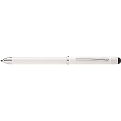 Cross Tech3 Multifunction Pen with Stylus, Pearl White with Chrome Plated Appointments AT0090-9
