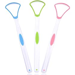 Soft Silicon] 3PCS Tongue Scraper Cleaner, Oral Scrapers, Premium Sweeper Sets, Bad Breath Cure Tools, Effective Kits
