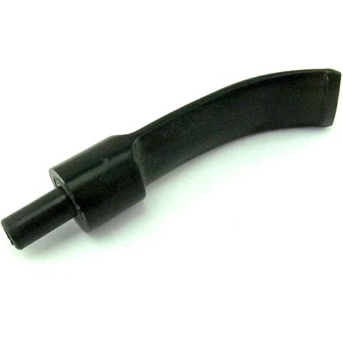 DIY Bent Saddle Pipe Mouthpiece Stem Replacement for Briar Rosewood Ebony Wood Tobacco Pipe Fit 3mm Metal Filters BE0018