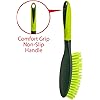 Pine-Sol Mini Dustpan and Brush Set | Nesting Snap-On Design | Portable, Compact Dust Pan and Hand Broom for Cleaning with Rubber Grip Edge, Green