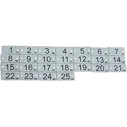 The Braille Store Braille Clothing Tags, Numbers
