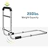 OasisSpace Bed Rail - Bedside Fall Prevention Grab Bar Mobility Aid for Elderly Seniors, Handicap - Adjustable Adult Bed Rail Cane fits King, Queen, Full, Twin - Stability Standing Bar Handle