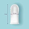 360º Bristle Silicone Baby Finger Toothbrush, 100% BPA Free for Toddlers and Infants 3 Months and Up, Full Surround Design for Teeth and Gum Cleaning; 2 Sets of Finger Brushes – Clear