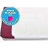 NOVA Waterproof Reusable Mattress Overlay with 100% Cotton Skin Soft Top Layer, Washable Incontinence Bed & Sheet Underpad Protector with Tuck-in Mattress Flaps, Super Absorbent, 32” x 36