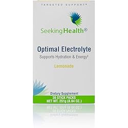 Optimal Electrolyte Lemonade | Vegan Electrolyte Powder | 30 Single-Serving Stick Packs | Seeking Health