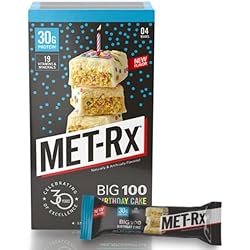 Big 100 Birthday Cake Bars, 30 Grams of Protein, 4 Count, 1 ea