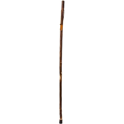 Brazos Free Form Maple Walking Stick, Handcrafted Wooden Staff, Lightweight and Versatile Hiking Sticks for Men and Women, Trekking Pole, Wooden Walking Stick, Made in the USA, 58 Inch