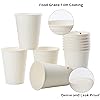 Disposable Paper Coffee Cups 12 oz [100 Pack],12 oz White Hot Coffee Paper Cups, Thickened Paper Style