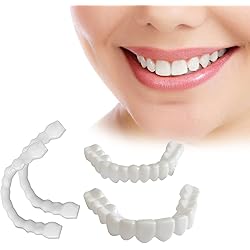2 PCS Dentures Teeth - Temporary Teeth Perfect Fake Teeth - Veneers Dentures for Men and Women