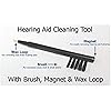 6 in Pack Hearing Aid Cleaning Brush with Magnet and Wax Loop for BTE, ITC or ITE 6