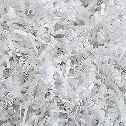 Crinkle Cut Paper Shred Filler 4 oz for Gift Wrapping & Basket Filling - White | MagicWater Supply