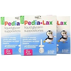 Fleet Children's Pedia-Lax Liquid Glycerin Suppositories -- 6 Suppositories by Fleet