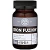 Global Healing Iron Health & B12 Blend - Vegan Supplement for Blood Support and Brain Health & Organic Sublingual B12 Vitamin Supplement Drops for Natural Energy, Mood, Heart - 2 Fl Oz & 60 Capsules