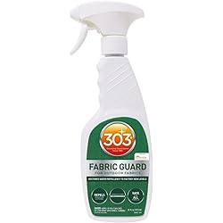 303 Fabric Guard - For Outdoor Fabrics - Restores Water Repellent Properties - Repels Moisture & Stains - Manufacturer Recommended - Safe For All Fabrics, 16oz 30605CSR Packaging May Vary
