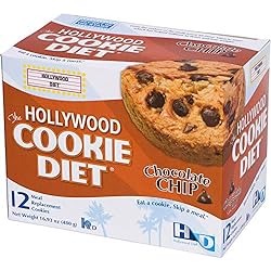 Hollywood Cookie Diet Chocolate Chip 4 Boxes