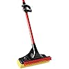Libman Commercial 3958 Big Gator Mop with Brush, Steel Handle, 11" Wide Sponge, Red and Black Pack of 4