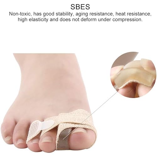 with Hook & Loop Fastener Toe Separator, Skin-Friendly Toe Finger Straightener, for Curled Pinky Toes Separate and Protect Foot Care Correction
