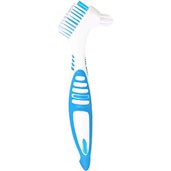Healifty Denture Cleaning Brush Double Sided Denture Cleaner Brush Cleaning Toothbrush for Dentures False Teeth