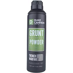 Duke Cannon Supply Co. Grunt Foot & Boot Powder Spray for Men, 7oz Paraben-Free